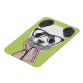 Winter Ready Panda Beer Magneet (Linkerzijde)