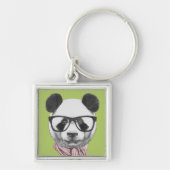 Winter Ready Panda Beer Sleutelhanger (Voorkant)