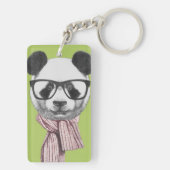 Winter Ready Panda Beer Sleutelhanger (achterkant)