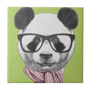 Winter Ready Panda Beer Tegeltje