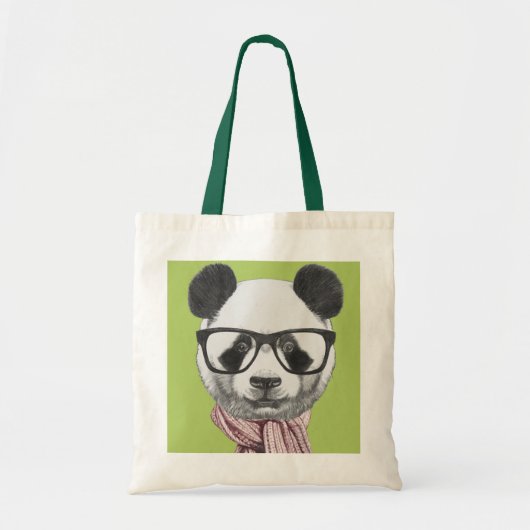 Winter Ready Panda Beer Tote Bag (Voorkant)
