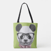 Winter Ready Panda Beer Tote Bag (Achterkant)