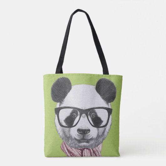 Winter Ready Panda Beer Tote Bag (Achterkant)