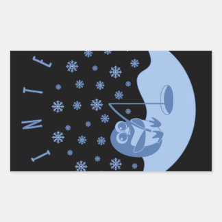 WINTER RECHTHOEKIGE STICKER