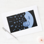 WINTER RECHTHOEKIGE STICKER (Envelop)