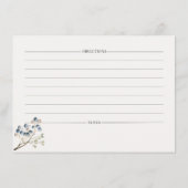 Winter Recipe Card – Kitchen Stationery Aankondiging (Achterkant)