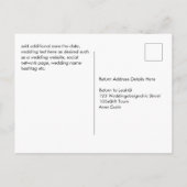 Winter Red Berries Pine Cones Wedding Briefkaart (Achterkant)