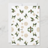 Winter Red Bow Notenkraker Ballet Baby shower Snow Kaart (Achterkant)