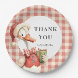 Winter Red Christmas Silly Goose 1st birthday Papieren Bordje