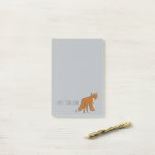Winter Red Foxes Pattern Post-it® Notes (Op bureau)