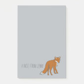 Winter Red Foxes Pattern Post-it® Notes (Voorkant)