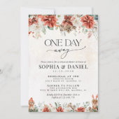 Winter Red Greenery Pinecone repetitie diner Kaart (Voorkant)