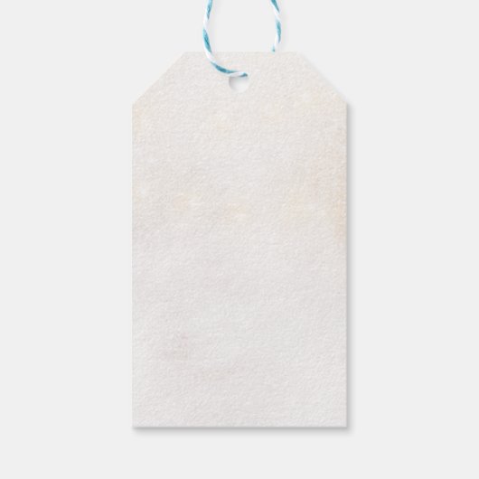 Winter Red Greenery Pinecone Trouwcadeau Label Cadeaulabel (Achterkant)