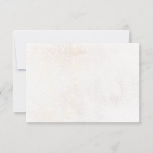 Winter Red Greenery Pinecone Wedding Details Kaart (Achterkant)