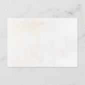 Winter Red Greenery Pinecone Wedding Details Kaart (Achterkant)