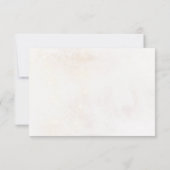 Winter Red Greenery Pinecone Wedding RSVP Kaart (Achterkant)