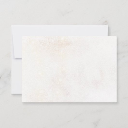 Winter Red Greenery Pinecone Wedding RSVP Kaart (Achterkant)