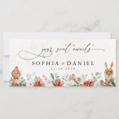 Winter Red Pinecone Trouwhoofd Tafel Teken (Voorkant)