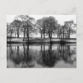 Winter Reflecties: Cheshire, Engeland Briefkaart