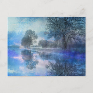 Winter Reflection Holiday Briefkaart