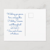 Winter Reflection Holiday Briefkaart (Achterkant)