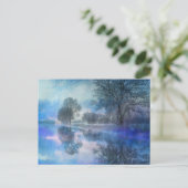 Winter Reflection Holiday Briefkaart (Staand voorkant)