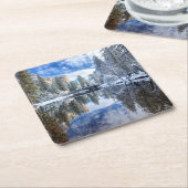 Winter Reflection op Yosemite Kartonnen Onderzetters (Schuin)
