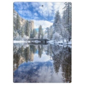 Winter Reflection op Yosemite Klembord (Achterkant)