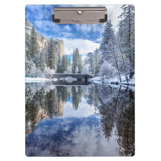 Winter Reflection op Yosemite Klembord (Voorkant)