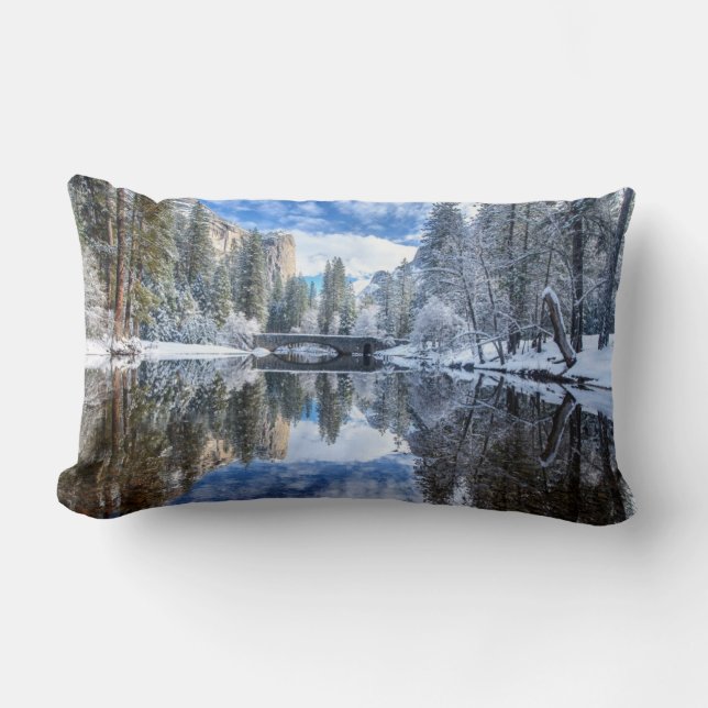 Winter Reflection op Yosemite Kussen (Voorkant)