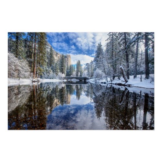 Winter Reflection op Yosemite Perfect Poster (Voorkant)