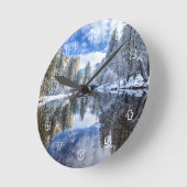 Winter Reflection op Yosemite Ronde Klok (Hoek)