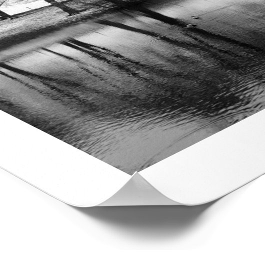 Winter Reflections (Cheshire, Engeland) Poster (Hoek)