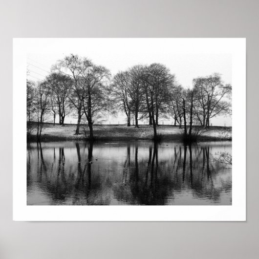 Winter Reflections (Cheshire, Engeland) Poster (Voorkant)