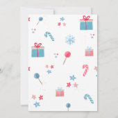 Winter Regenboog Boog, Kerstmis 1e Verjaardag Kaart (Achterkant)