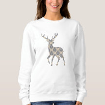 Winter Reindeer Chinoiserie Sweater