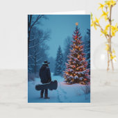 Winter Reis Kaart (Gele Bloem)
