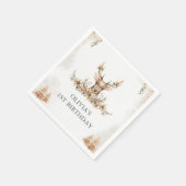 Winter rendier Kerstmis Verjaardagsfeest Servet (Hoek)