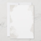 Winter rendieren bloemenkerst Baby shower Kaart (Achterkant)