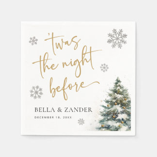 Winter repetitie diner servet avond voor servet