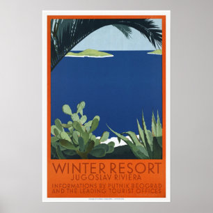 Winter Resort Joegoslavië JuJoegov Riviera  Poster