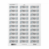 Winter retour adreslabels etiket (Full Sheet)