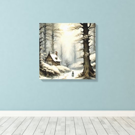 Winter Retreat Canvas Art (Insitu (Houten vloer))