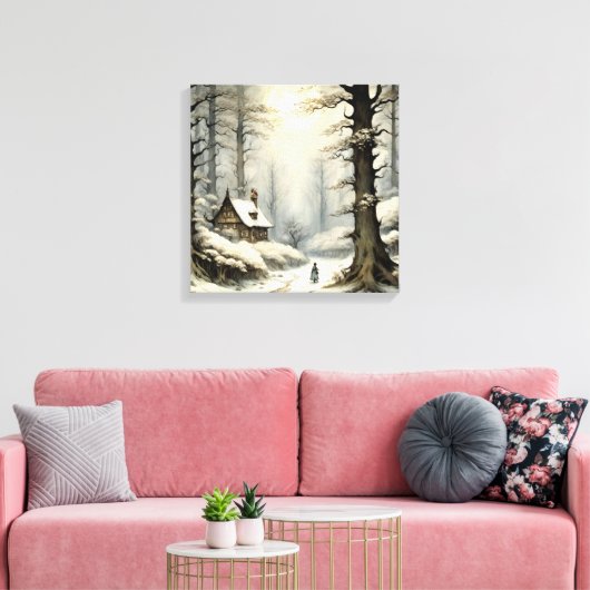 Winter Retreat Canvas Art (Insitu (Woonkamer))
