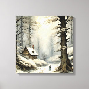 Winter Retreat Canvas Art Afdruk