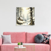 Winter Retreat Canvas Kunst (Insitu (Woonkamer))