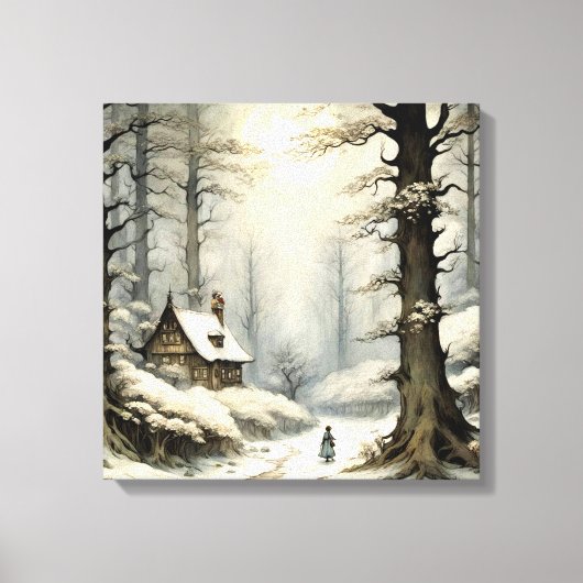 Winter Retreat Canvas Kunst (Voorkant)
