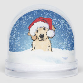 Winter Retriever Christmas Art Sneeuwbol