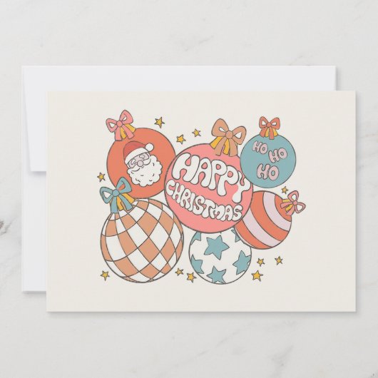 Winter Retro Sinterklaas Kerstmis Verjaardag Foto Kaart (Achterkant)