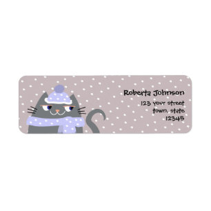 Winter Return Address Etiket